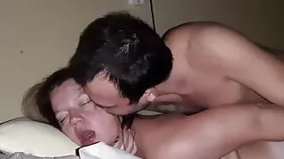 Fuck to orgasm with chubby amateur American girl