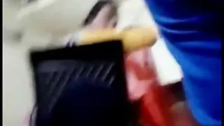 Boss Fingers Girl & co-worker sees it