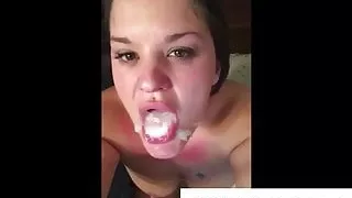 Swallow thick cum