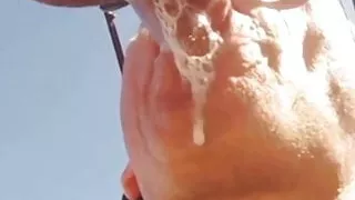 Strand, Sex im Freien, Öffentlicher Sex, Lutschen, Schlucken, Jung