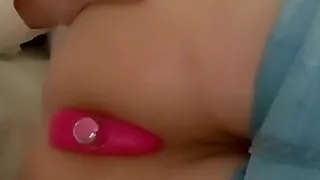 sexy sissy pretty pink buttplug, tight jeans, camel toe, transsexual 