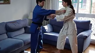 18yo TEEN BLOWJOB, FUCK & CUM IN MOUTH DURING JUDO LESSON. SHANAXNOW