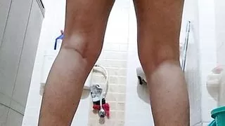 Phat Ass Indian Girl Squatting Naked in The Bathroom