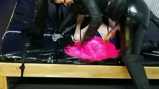 Leather Femdom - Divas Dirty Sluts (blow job training)