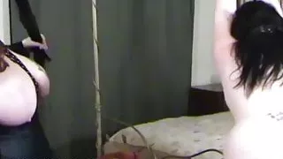 Massive tits – Mistress Shereja Rage flogs her big ass slave