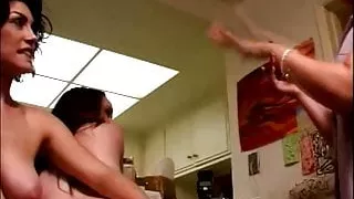 Aunt Gwen takes RT, spanks and plugs 2 girls