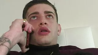 Shemale Bianca Hills buggers a guy and his friend bareback