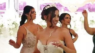 dancing with huge busty women