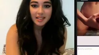 Webcam model watches cock explode 5