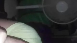 Bitch spitting on my dick