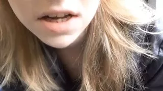 In Public With Cum On My Face! Public handjob!