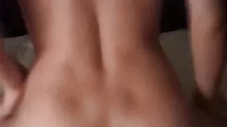 hot brunette homemade reverse cowgirl