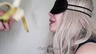 Dumb girl tricked into sucking my dick with the taste game