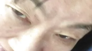 Japanese Granny Licking Cock Outside