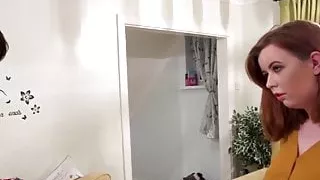 Yorkshire nerd gets blowjob from chubby Brits