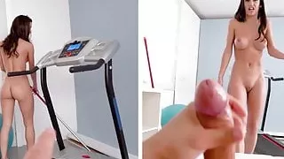 Slutty Spanish Maid Natasha La Piedra taking Dick from Client