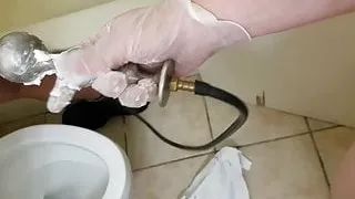 8 Gallon Enema Bag POV Fucking