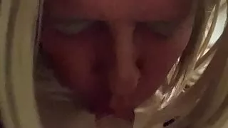 sucking my dildo