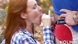 redhead fucked and facial