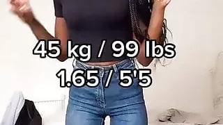 Stretch jeans camel toe