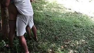 Jawan Chachi Ko Jangal Me Ghodi Banakar Choda Sexy Skirt Me