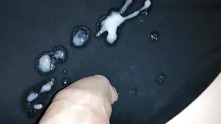 sucking dick with drooling, cum on panties