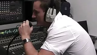 BBW singer takes his cock from behind at work
