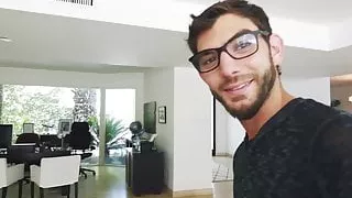 ebony babe annabelle rey gives blowjob  before doggystyle fuck