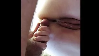 I fuck my wife and cum on her big pussy 10