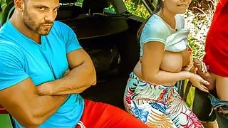 HUNT4K. Hunter meets perfectly looking lassie at lake