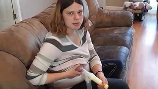 Mrs. Jessica the cow gets her boobs pumped