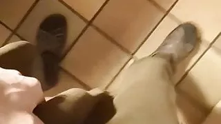 Freeballing grabbing my bulge and walking around