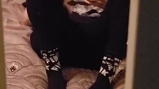 MILF Caught Playing and Masturbating, Orgasm