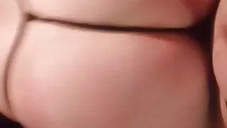 Wife grinding on my cock with pawg ass