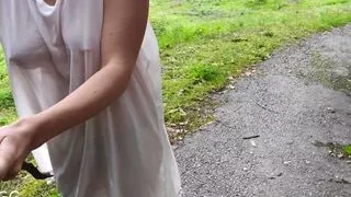 Leaving my Clothes and Touching Myself on a Public Trail