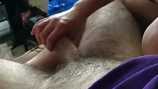 Handjob while watching the game