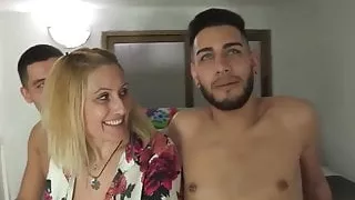 ULTIMATE MILF Nuria wants dicks in pairs!!