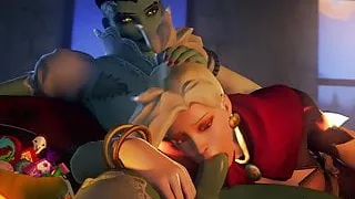 Sombra Sucked Off By Mercy