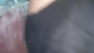 Desi woman wearing bra and blouse after bathing