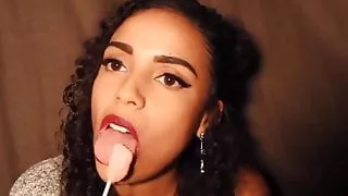 cum tease. tongue (for tributes)