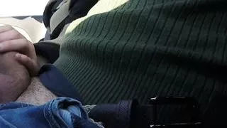 Dick flash – Teacher caught me masturbating in the car while driving