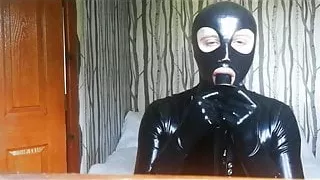 Latex Rubber Hood & Gag Layering (1 of 3)