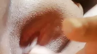 Close up solo female masturbation