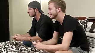 Twink gets ass banged and jizzed by dong