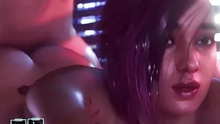 Cyberpunk 2077 Sex Episode - Anal Sex with Judy Alvarez Game
