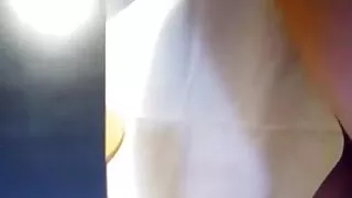 Eggplant in the ass of Japanese slave