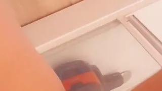 SHAVED – Fast Clitoris Masturbation on Bathroom at Cousin’s House