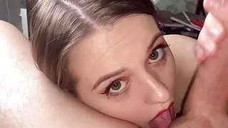 My Red Lips Are Perfect For His Cock