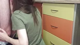 Amateur step mom sucks neighbor