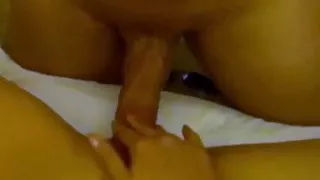 Unfaithful man is fucking an Asian lady